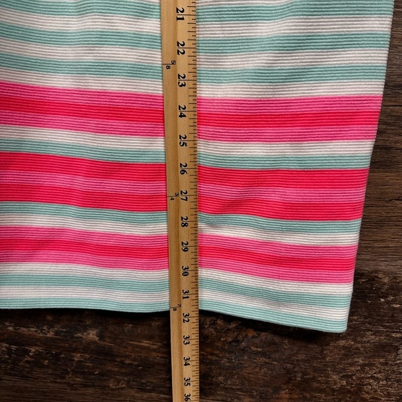 Lilly Pulitzer White and Green Sheath Dress with Bateau Neckline - Picture 6 of 13